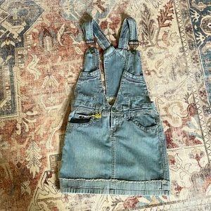 Vintage 90s denim overall/skirt